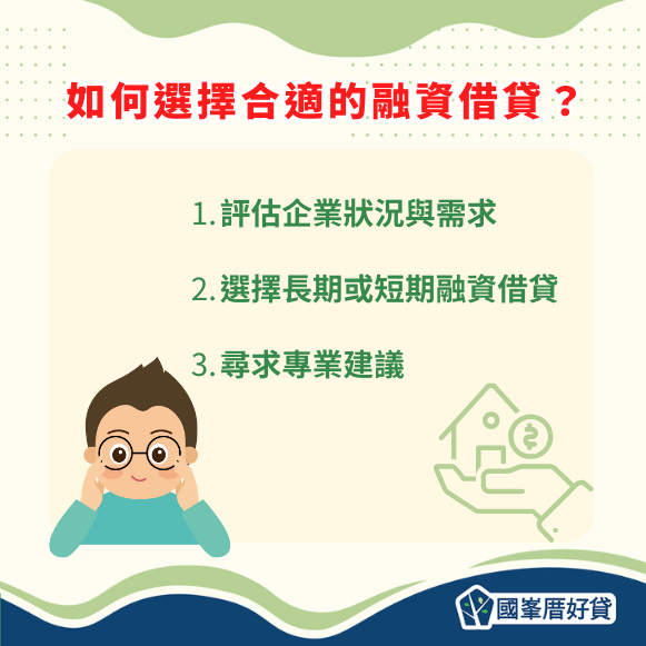 如何選擇合適的融資借貸？